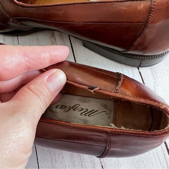 Rare Mezlan Men’s Shoe in Brown Leather size 8 - Picture 13 of 14